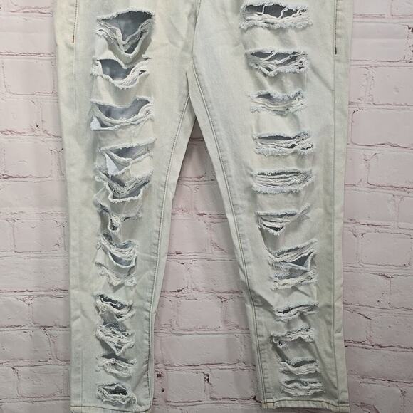 Nature Denim Kyler Mom Jeans Distressed Light Wash Womens Size 9 NWT - Picture 3 of 14